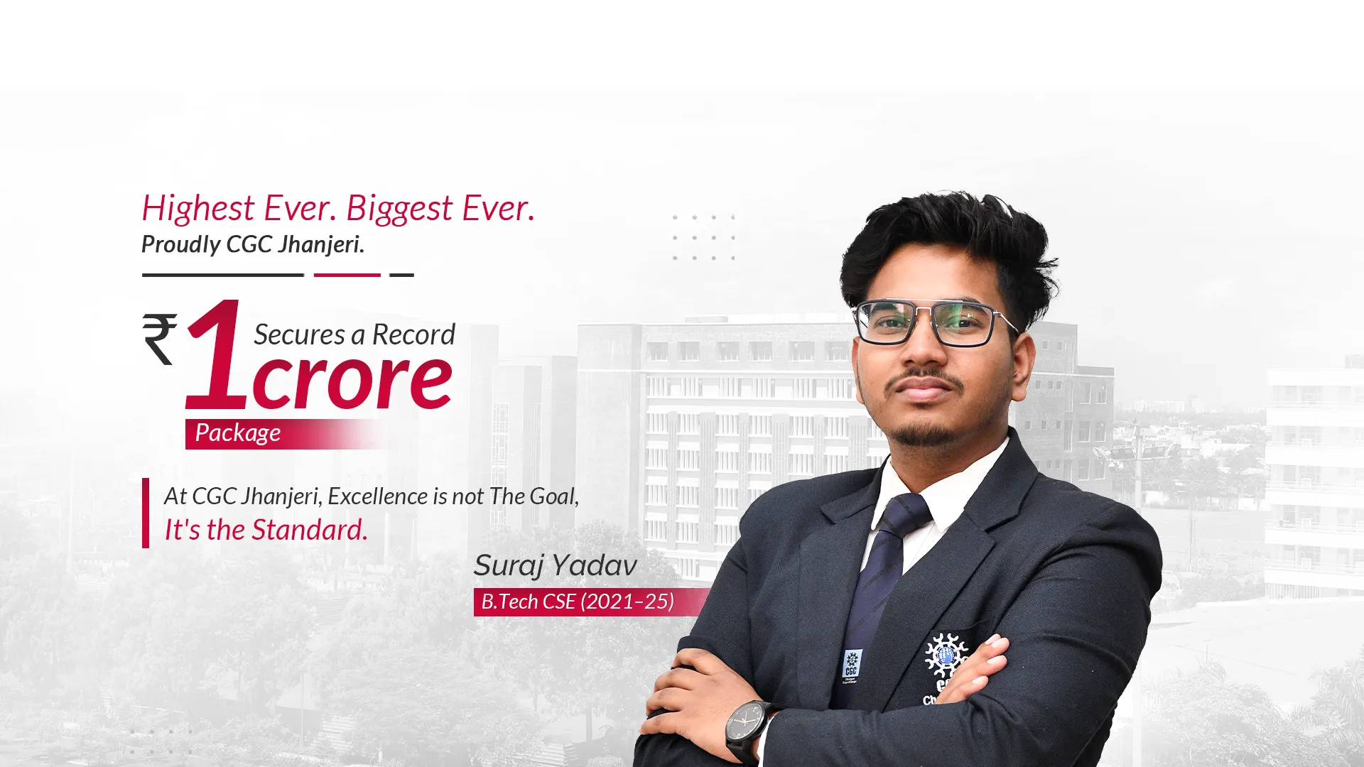 CGC Mohali student got 1 Crore Package